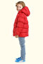 Boy's Red Fleece Hooded Waterproof Windproof Pocket Puffer Winter Coat - 4