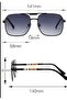 Men's Uv-400 Protection Stylish Rimless Sunglasses - 4