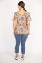 Women's Colorful Large Size Shoulder Low-cut Strappy Blouse 65n36601 - 5