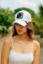 White Sports Hat Unisex Model Adjustable
