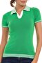 Wt354 polo collar knitwear women's t-shirt - 3