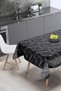Table Cloth Oilcloth Washable Wipeable Stain Resistant Fabric Look Hygienic Table Cloth