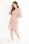 Women's Colorful Large Size Crew Neck Flounce Sleeve Dress 65n36411 - 6