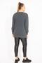 Women's Large Size Smoked Stone Detailed Sweatshirt 65n35493 - 6