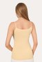 Skin-Colored Women's Buttoned Tank Top with String Straps, 2-Pack, Cotton Lycra - 4