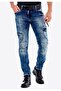 Cd478 Biker Style Slim Fit Men's Jeans