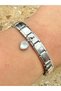 White Heart Steel Charm and Italian Steel Bracelet I Special Boxed - 2