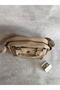3 Compartment Design Bag with Elegant Details of Mink 25X17X11 cm and Makeup Mirror - 5