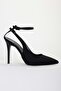 Women's Mila Black Zara Satin Belted Ankle-Tie Stiletto - 3