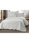 Colorful Embroidered Double Velvet Bedspread Set (3 Pieces) |   250X260 cm |   Modern and Stylish Design |   Daily & Dowry Life - 3