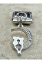 Zircon Stone Cat Italian Bracelet Steel Charm