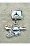 Rabbit Italian Bracelet Steel Charm with Zircon Stone