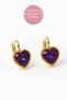 Non-Perforated Earrings Ear Heart Design Clip-On Children's Earrings for Children Without Holes - 2