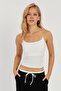 Women's White-Sax Double Rope Strap Blouse GÇ158 - 4