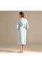 Armın Bamboo Unisex Bathrobe Pearl Blue - 4