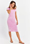 Women's Pink Camisole Midi Dress Alb200 - 6