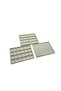 Domestic Production Suede Fabric Cream Color 34/24 cm Set of 3 Jewelry Tray in Drawer - 4