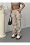 Lycra High Waist Wide Leg Trousers with Cargo Pocket - 5