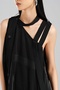Women's Satin Fabric Detailed Design Long Dress - 8