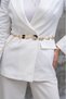 Oval Gold Buckle Chain Belt Women Belt Dress Belt Shirt Belt Coat Waist Belt Body Belt - 3
