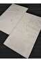 Heart Minimal Kaaba Embroidered Linen Paired Double Prayer Rug Gift Dowry