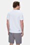 Gayley White Crew Neck Printed 100% Cotton Standard Fit Men's Tshirt - 4