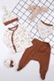 Tavşanlı 5-Piece Newborn Baby Boy Hospital Release Set - 2