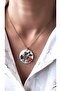 Polymer Clay Steel Necklace with Colorful Flower Figures - 2