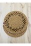 Beyzam Home Wicker Knitted Wavy Jute Woven Snail Supla American Service Plate Mat 2 Pieces