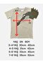 3D Light Green Crocodile Design & Black Shorts T-Shirt Set Nursery, Kindergarten Boys' Set-Order a Size up - 8