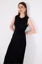 Black Floral Detailed Pleated Midi Evening Dress 251671 - 2