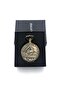 Retro Vintage Embossed Smoky Train Flower Motif Elegant Chain Pocket Watch - 2
