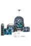 18" Set of 5 Trolley Backpack w/ Water Bottle, Lunch Box, Lunch Bag and Pencil Case-T Rex