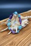 Amazonite Amethyst Hematite Natural Stone Flexible Drawstring Women's Bracelet – Handmade Energy Bracelet - 7