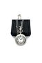 Vintage Retro Roman Numeral Embroidered Pocket Watch Silver - 3
