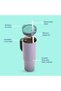 Insulated Travel Tumbler w/ Lunch Bag, 900ml White - 4
