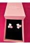 Milena Istanbul Pink Three Heart Earrings - 4