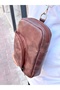 Genuine Leather - Hanger - Front Back Zipper - Shoulder Bag 1011 - 4