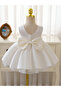 Baby Girl Seda Model Ecru Birthday Dress - 2