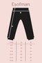 Boy's Track Suit with Hooded Kangaroo Pocket and Creati̇ve Text Printed - 5