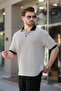 Black Polo Neck Knitwear Men's T-Shirt E7139 - 4