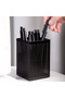 E908 Pen Holder 73×73×115mm Mesh Steel Ideal for Office Desktop – Black - 8