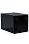 E908 Pen Holder 73×73×115mm Mesh Steel Ideal for Office Desktop – Black - 3