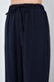 Women's Black Wide Leg Elastic Waist Trousers - 5