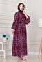 Balloon Sleeve Satin Adel Dress-Swallow