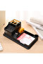 E9110 Desk Organizer 209×103×150mm Multi-Compartment Mesh – Black/Grey - 6