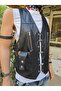 Genuine Leather Biker Chopper Leather Vest - 2