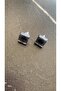 Serrated Shiny Smoked Colorful Square Shape Epoxy Earrings with Gold Accessories Handmade Gift - 4