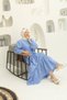 Lace Trimmed Hijab Dress with Layered Skirt Tie Waist and Long Sleeves – Stylish and Comfortable Design