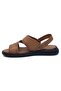 100% Genuine Leather Inside and Outside Orthopedic Men's Summer Comfortable Seamless Sandals Slippers 40-45 - 3